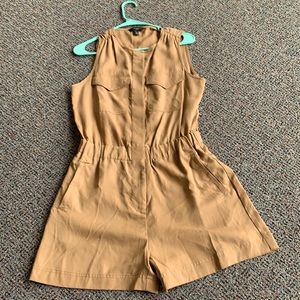 Banana republic tan tank romper